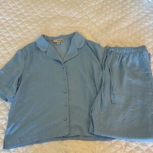 Women's Blue Pajama Set